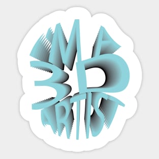 I'M A 3D ARTIST Sticker